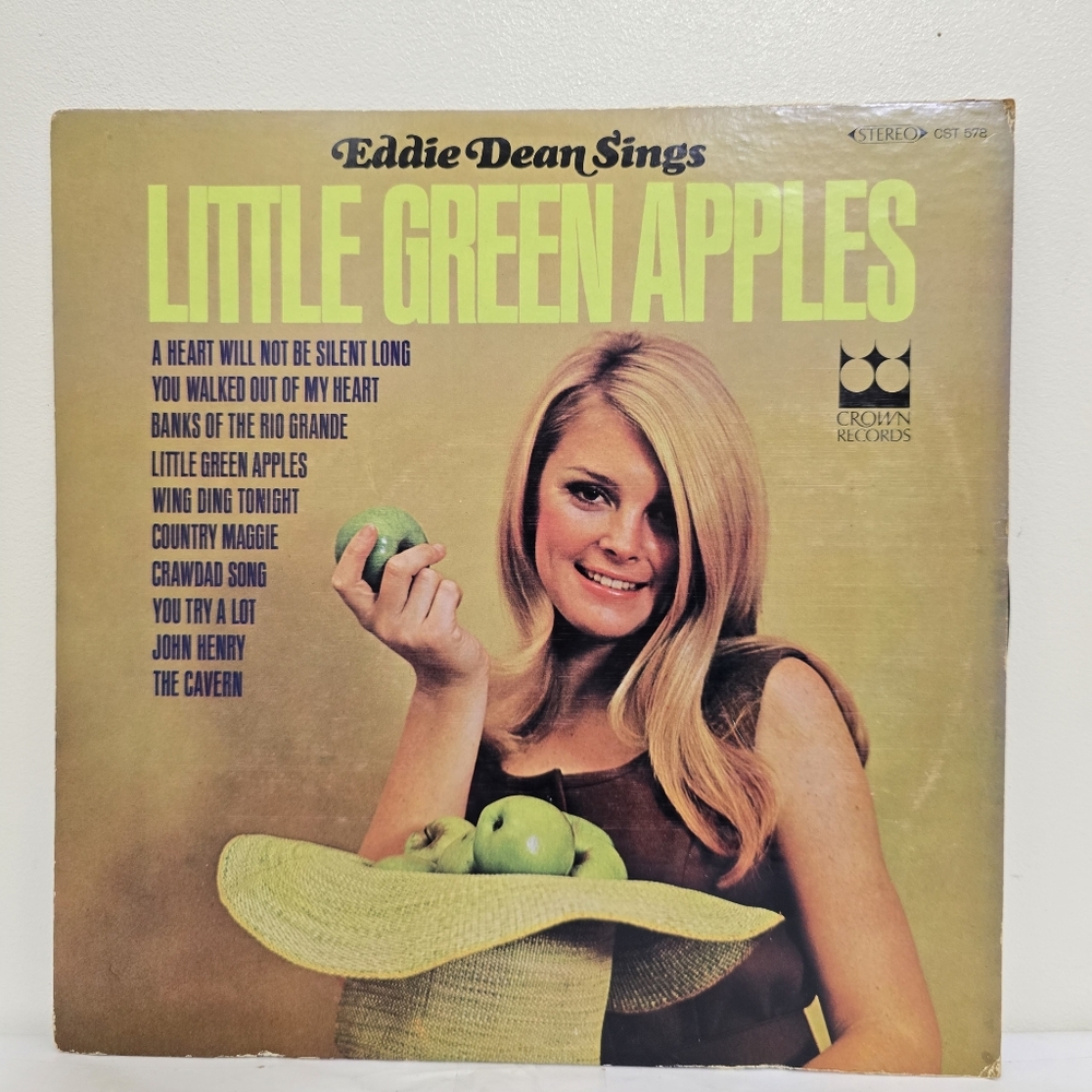 EDDIE DEAN sings Little Green Apples Vinyl‎ LP Crown Records CST 578 Folk World